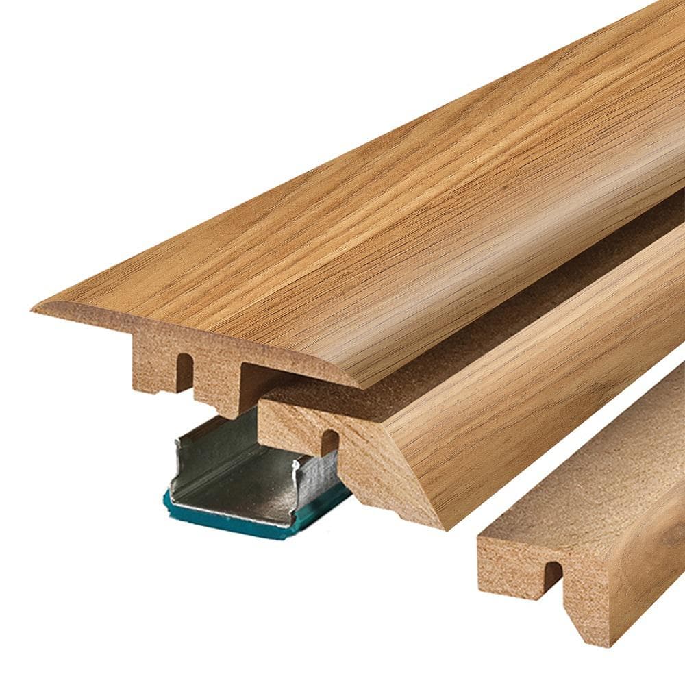 Cadet 0.75 in. T x 2.37 in. W x 78.7 in. L Textured Wood Look Laminate Moulding/Trim 4 in 1 Molding - Hercitys