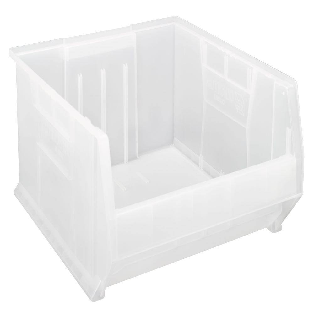 Quantum Hulk 28 Gal. Storage Tote in Clear (1-Pack) - Hercitys