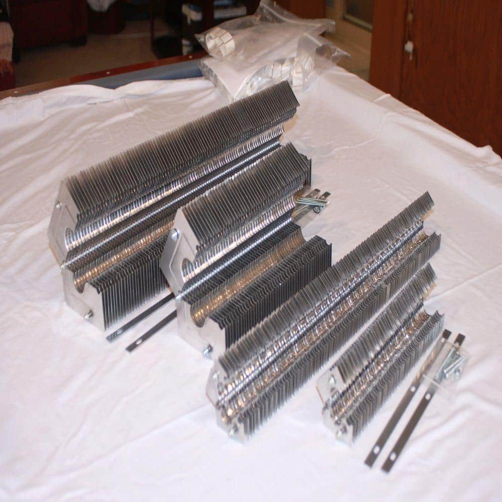 Fin Clamp Baseboard Element for 1/2 in. Copper Baseboard Piping 1 ft. Section - Hercitys