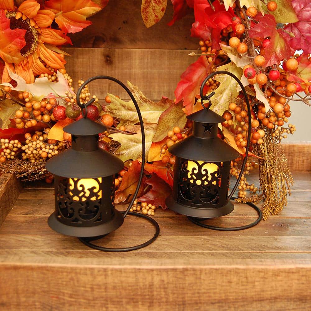 7 in. Hanging Metal Lantern (2-Count) - Hercitys