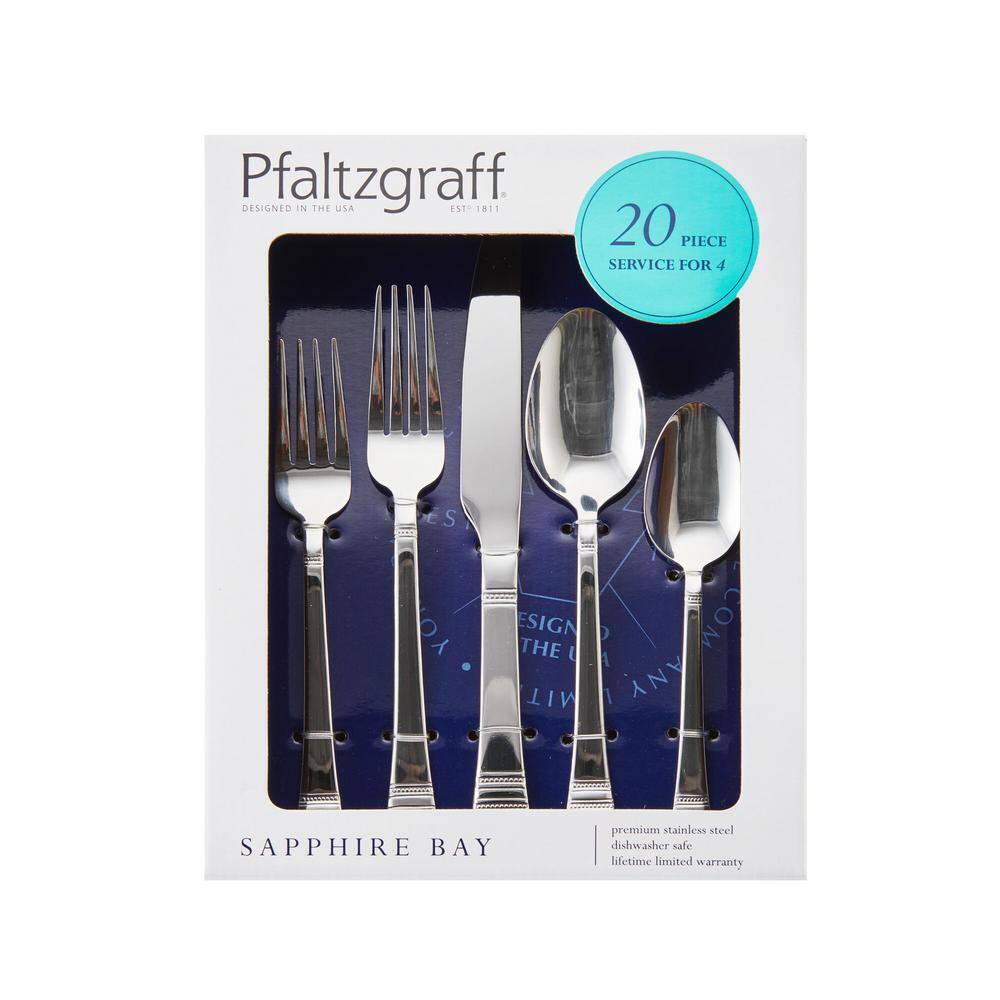 Sapphire Bay 20-pc Flatware Set, Service for 4, Stainless Steel - Hercitys