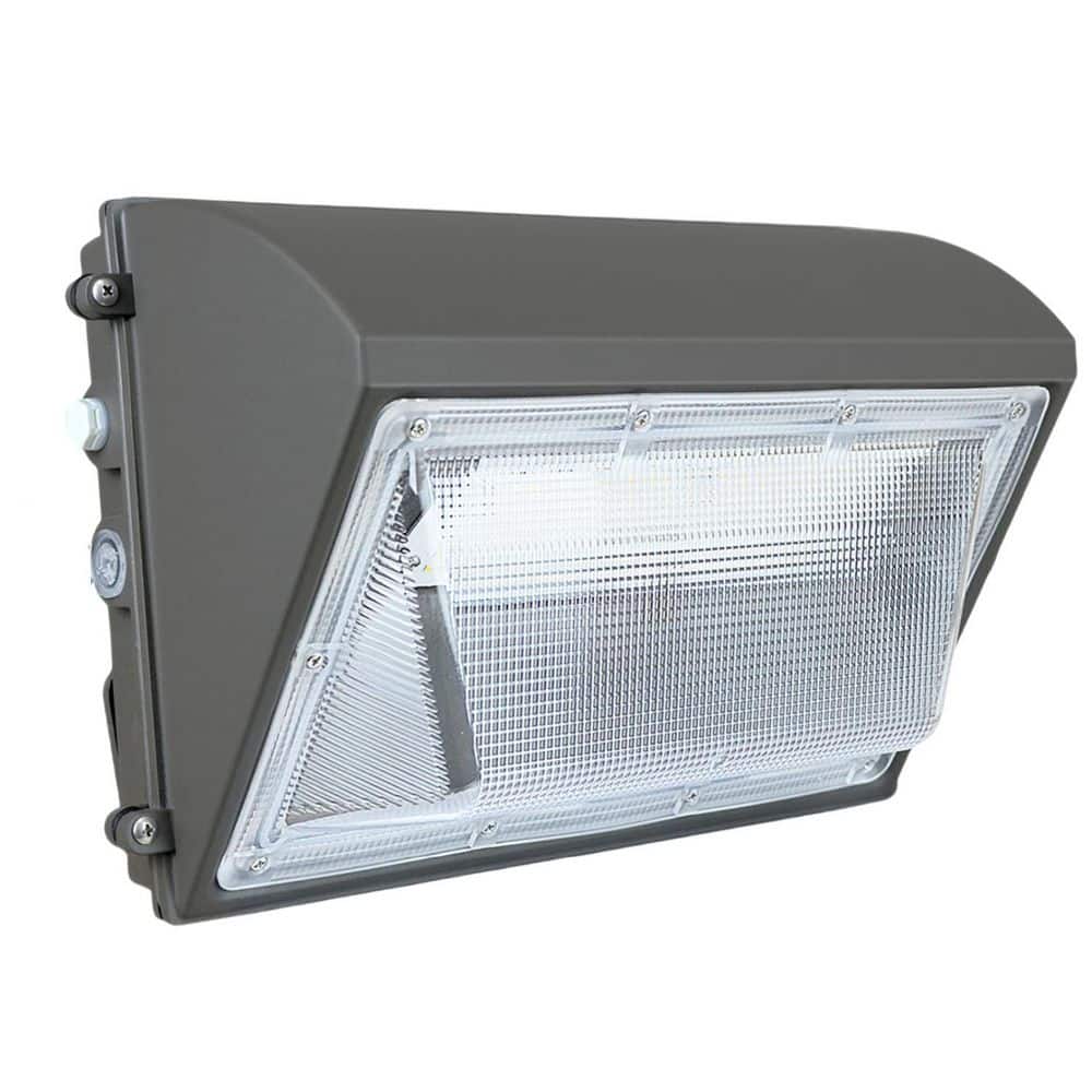 Commercial Outdoor Security Flood Light 800-Watt Equivalent Integrated LED Wall Pack Light for Warehouses ETL Listed - Hercitys