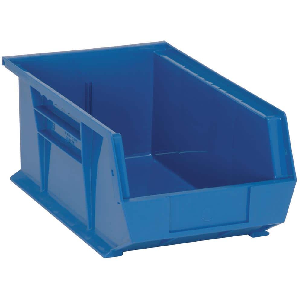 Ultra Series 6.33 qt. Stack and Hang Bin in Blue (12-Pack) - Hercitys