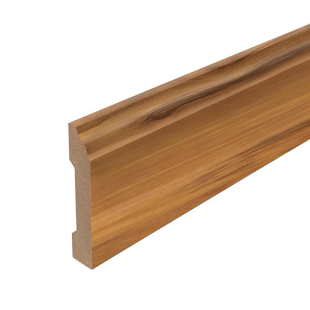 Sedona 0.62 in. T x 3.3 in. W x 94.5 in. L Textured Wood Look Laminate Moulding/Trim Base Molding - Hercitys