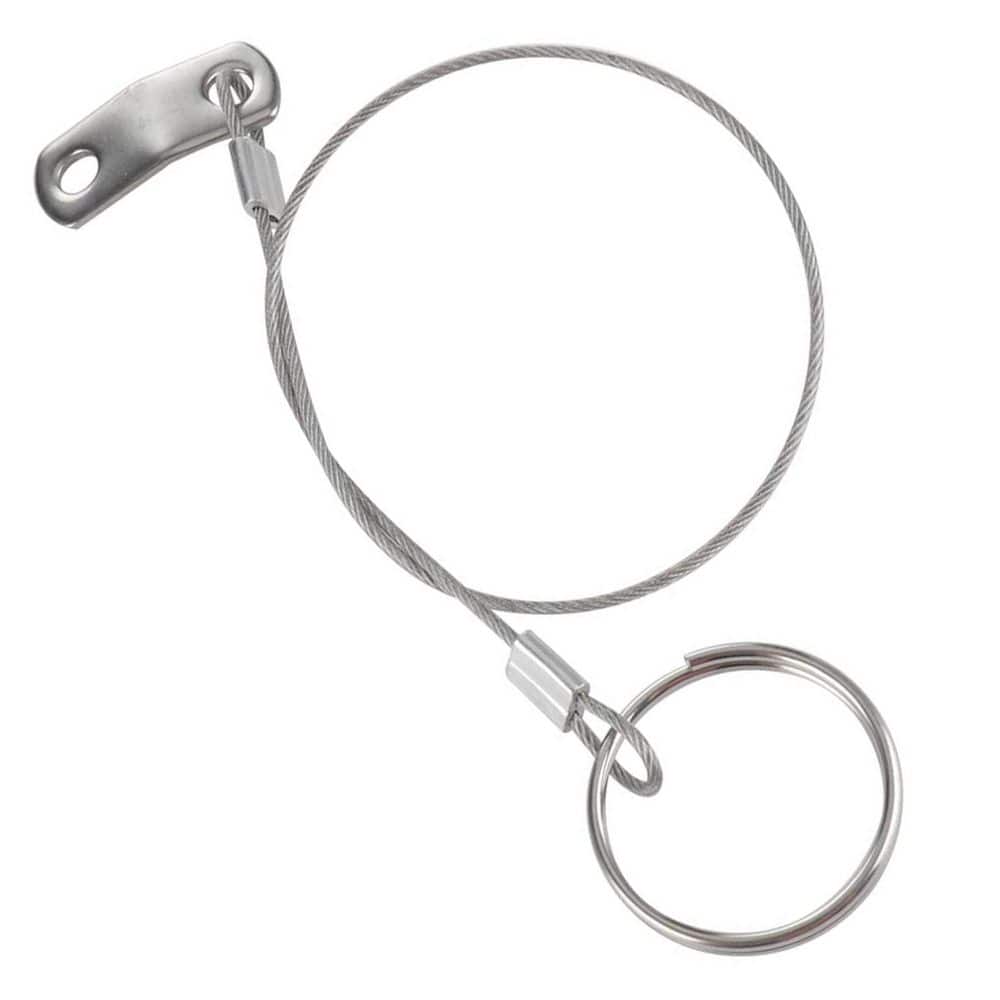 Lanyard Series 1 ft. Retractable Lifeline with Quick Release Ring, Drop Cam, Plastic Coating-Stainless Steel, 4 Pack - Hercitys