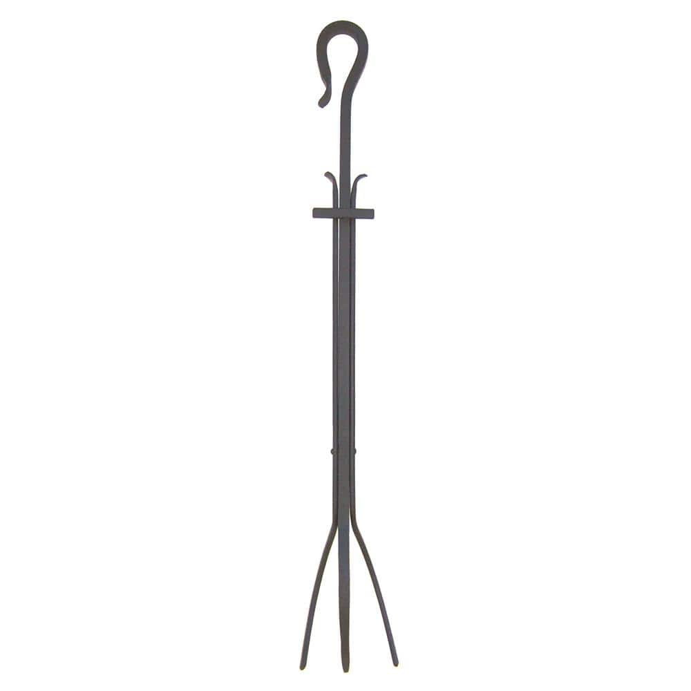 Shepherd’s Hook 28 in. Tall Fireplace Tongs Tool, Graphite - Hercitys