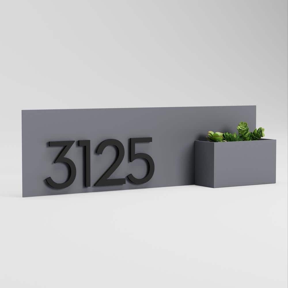 Vista View Rectangle Address Planter - Hercitys