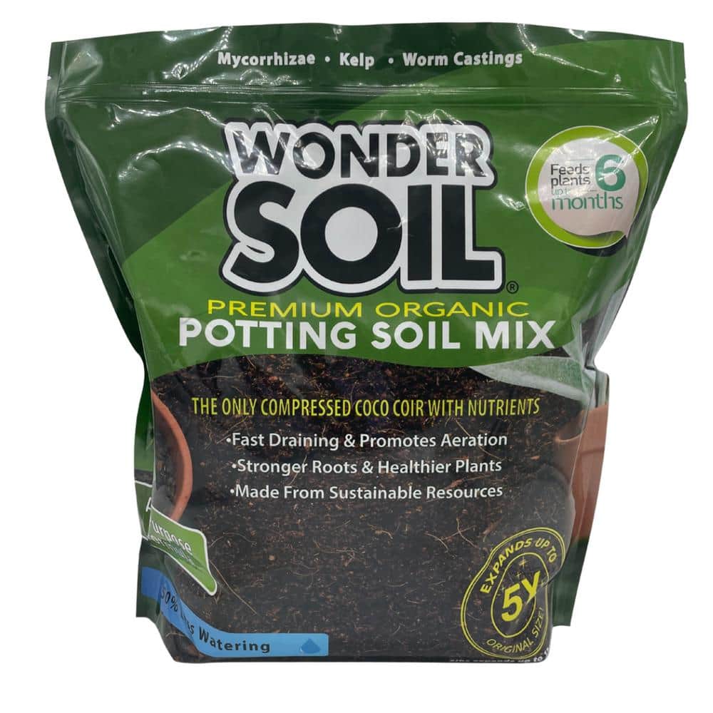 Premium Organic Coco Coir Potting Garden Soil – 3 lbs. Expands Up to 3 Gal. - Hercitys