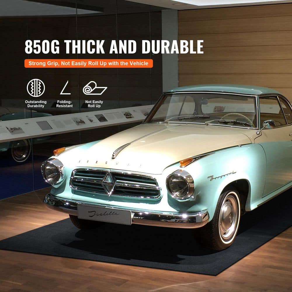 Waterproof Garage Floor Mat 4 .9 ft. x 6 ft. Gray Commercial Carpet Heavy Duty Containment Mat Garage Flooring - Hercitys