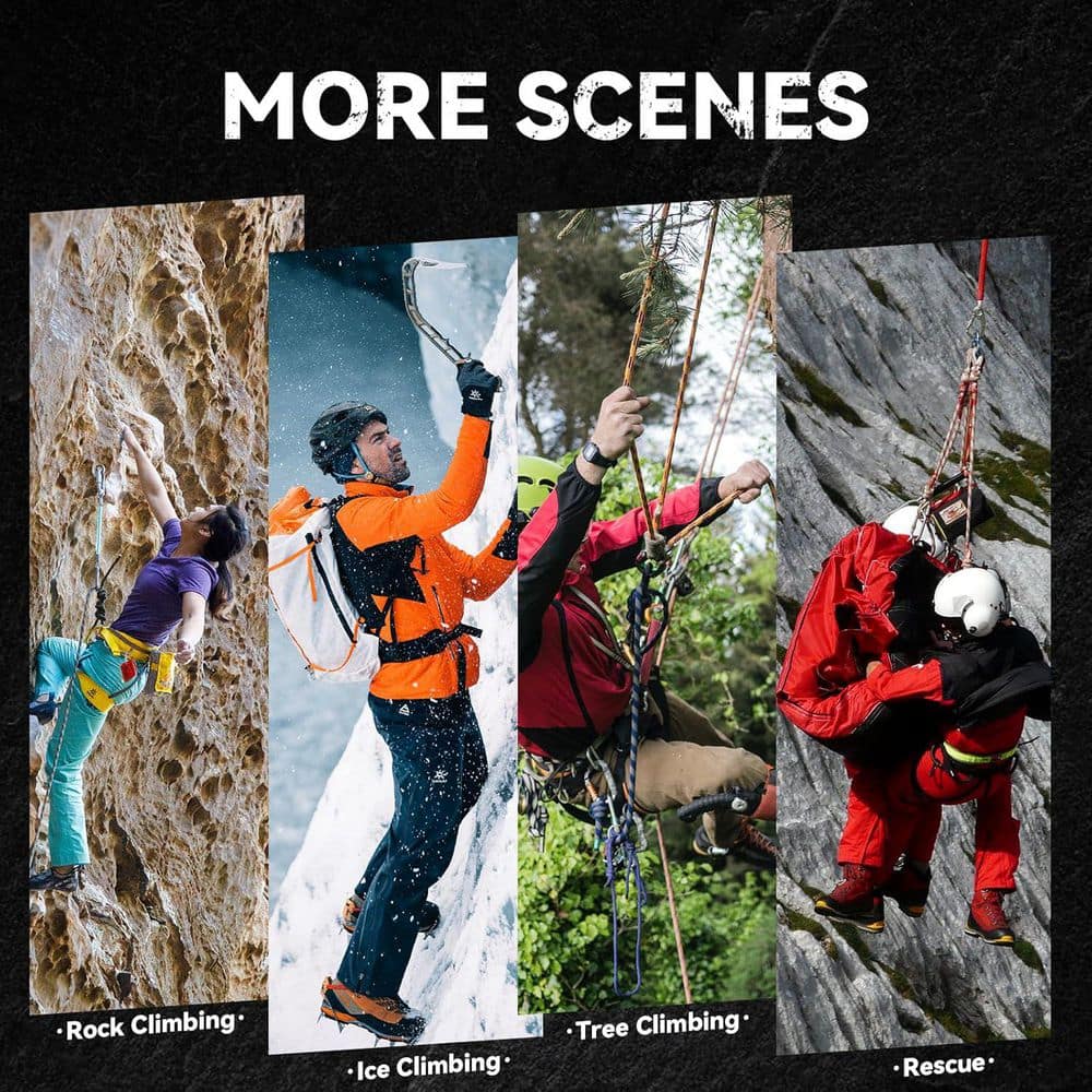 Men Women Adjustable Climbing Harness Lightweight Comfortable Safety Belt for Rock Ice Mountaineering Rappelling - Hercitys