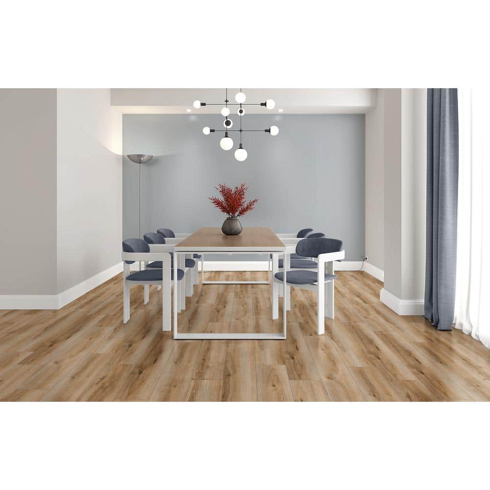 Cameron Oak 12 mm T x 8.03 in W Waterproof Laminate Wood Flooring (15.9 sqft/case) - Hercitys