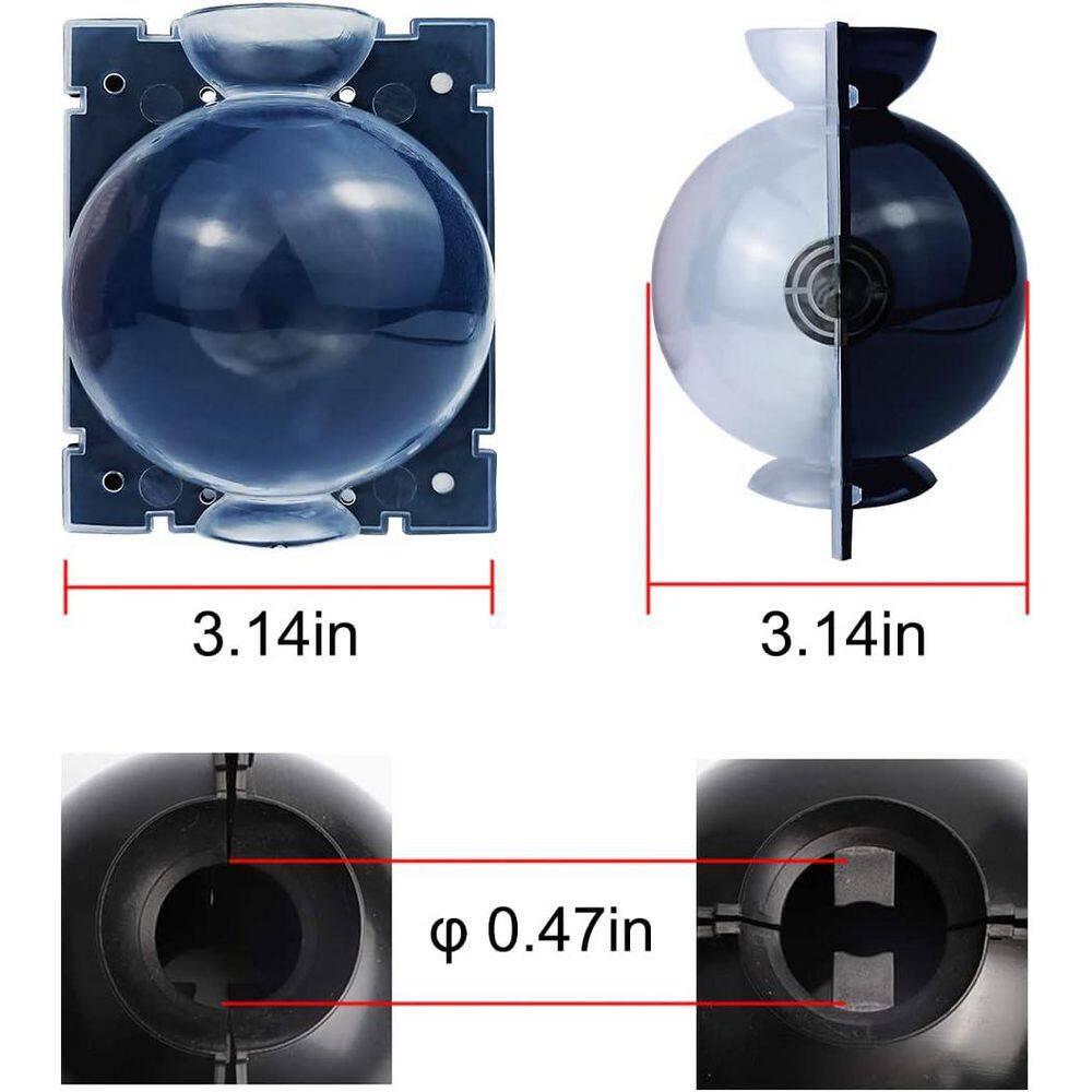 Air Layering Propagation Kit with Reusable Transparent Grafting Ball and Zip Ties for Fast Plant Rooting 10-Pack - Hercitys