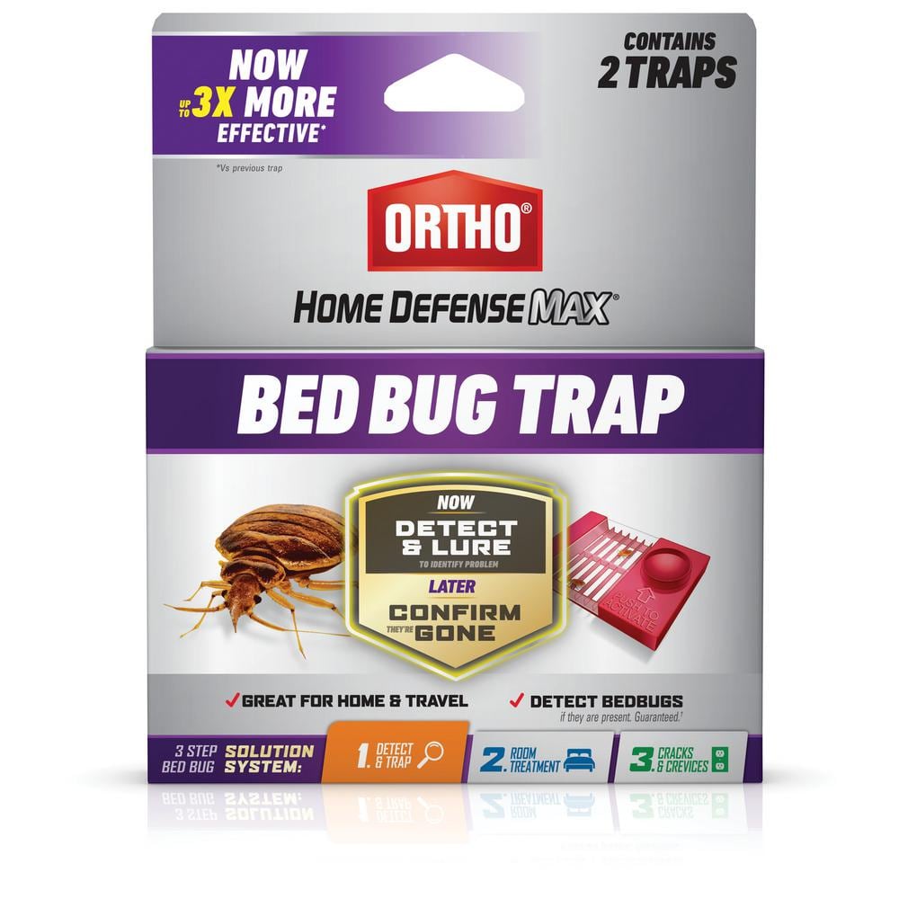 Home Defense Max Bed Bug Trap, Detect Bed Bugs in Homes and While Traveling (2-Pack) - Hercitys