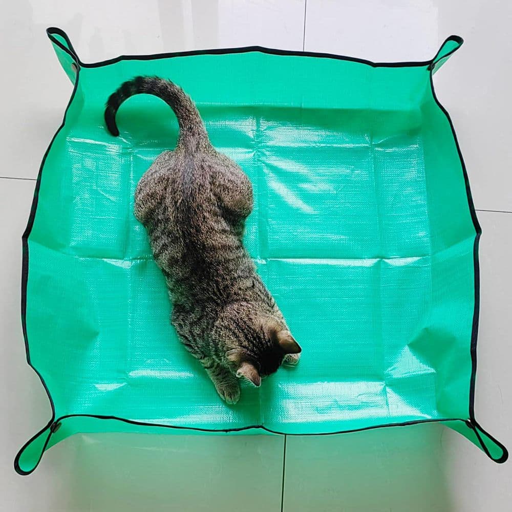 Extra Large Waterproof Indoor Plant Repotting Mat with High Sides for Mess-Free Potting and Gardening Tasks - Hercitys