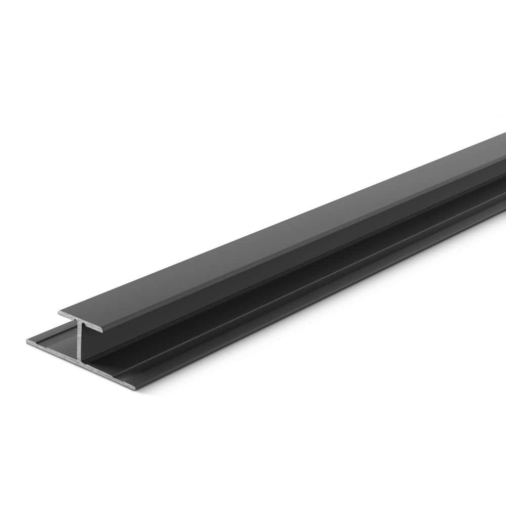 Matte Black 5.5mm x 84 in. Aluminum T-Mold Floor Transition Strip - Hercitys