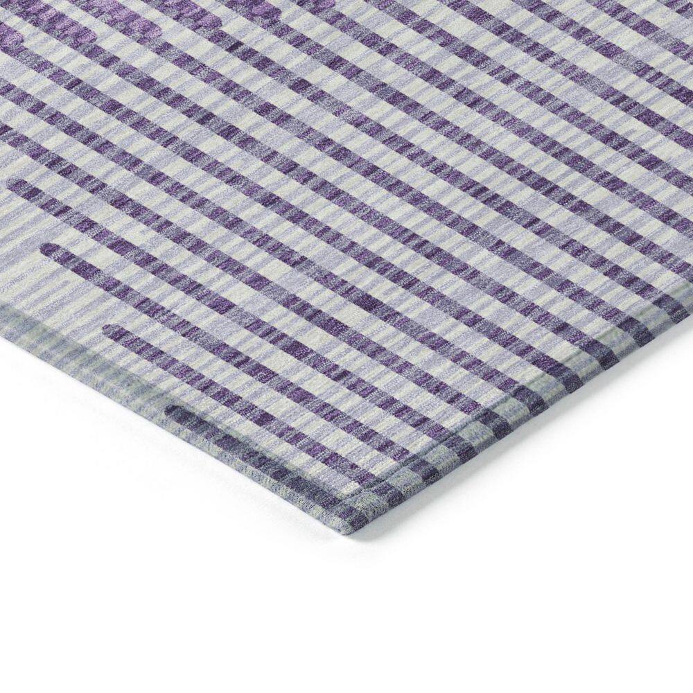 Chantille Machine Washable Indoor/Outdoor Abstract ACN1001 Purple 5 ft. x 7 ft. 6 in. Area Rug - Hercitys