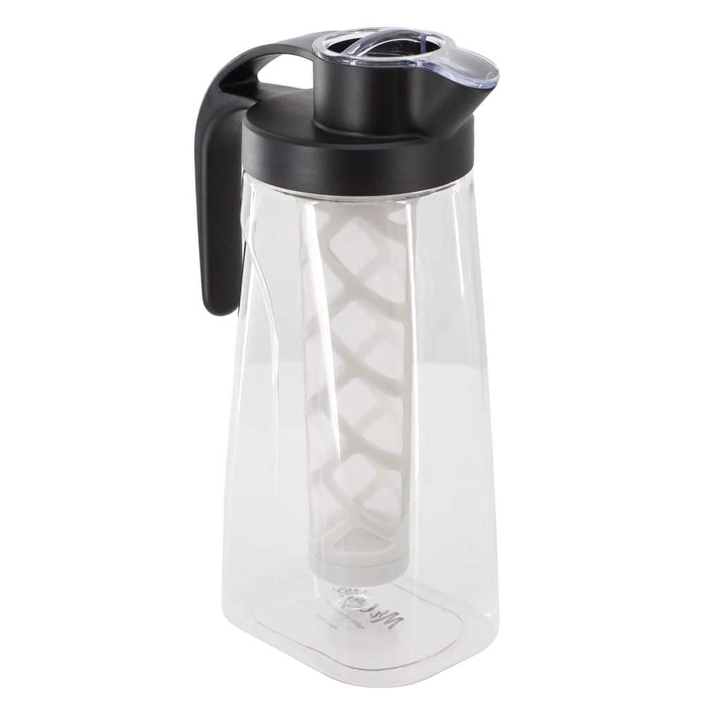 Wrenley 67 fl. Oz. Plastic Cold Brew Coffee Pitcher with Nylon Mesh Filter - Hercitys