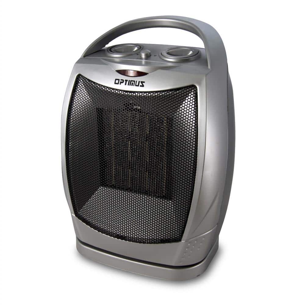 Portable Oscillating 6.4in Electric Ceramic Heater with Thermostat - Hercitys