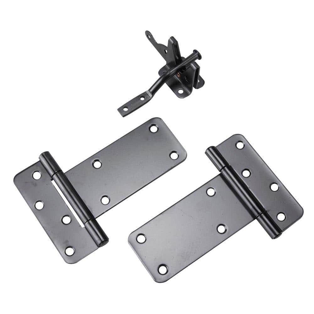 Black Gate Kit or Rectangular Hinge and Latch - Hercitys