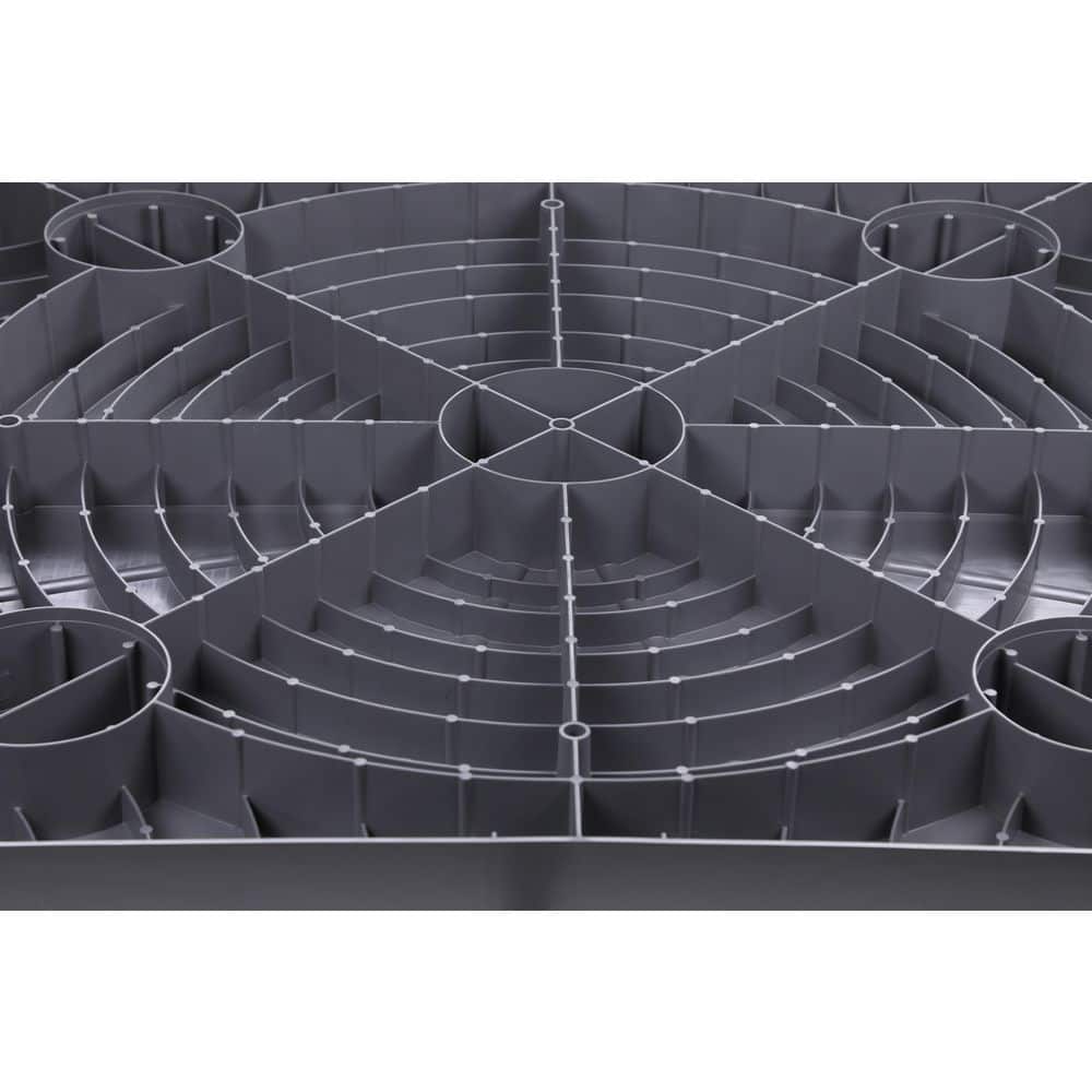 E-Lite 32 in. W x 32 in. D x 3 in. H Plastic HVAC Condensor Pad - Hercitys