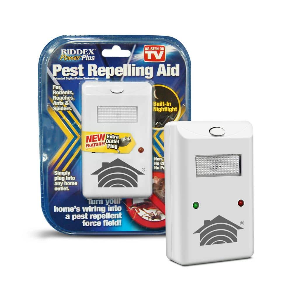 Power Plus Plug In Pest Repellent, Pest Control Against Rats, Mice, Roaches, Bugs and Insects, Chemical Free - Hercitys