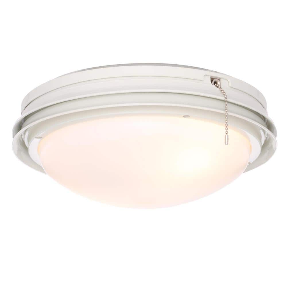 Marine II Outdoor White Ceiling Fan Light Kit - Hercitys