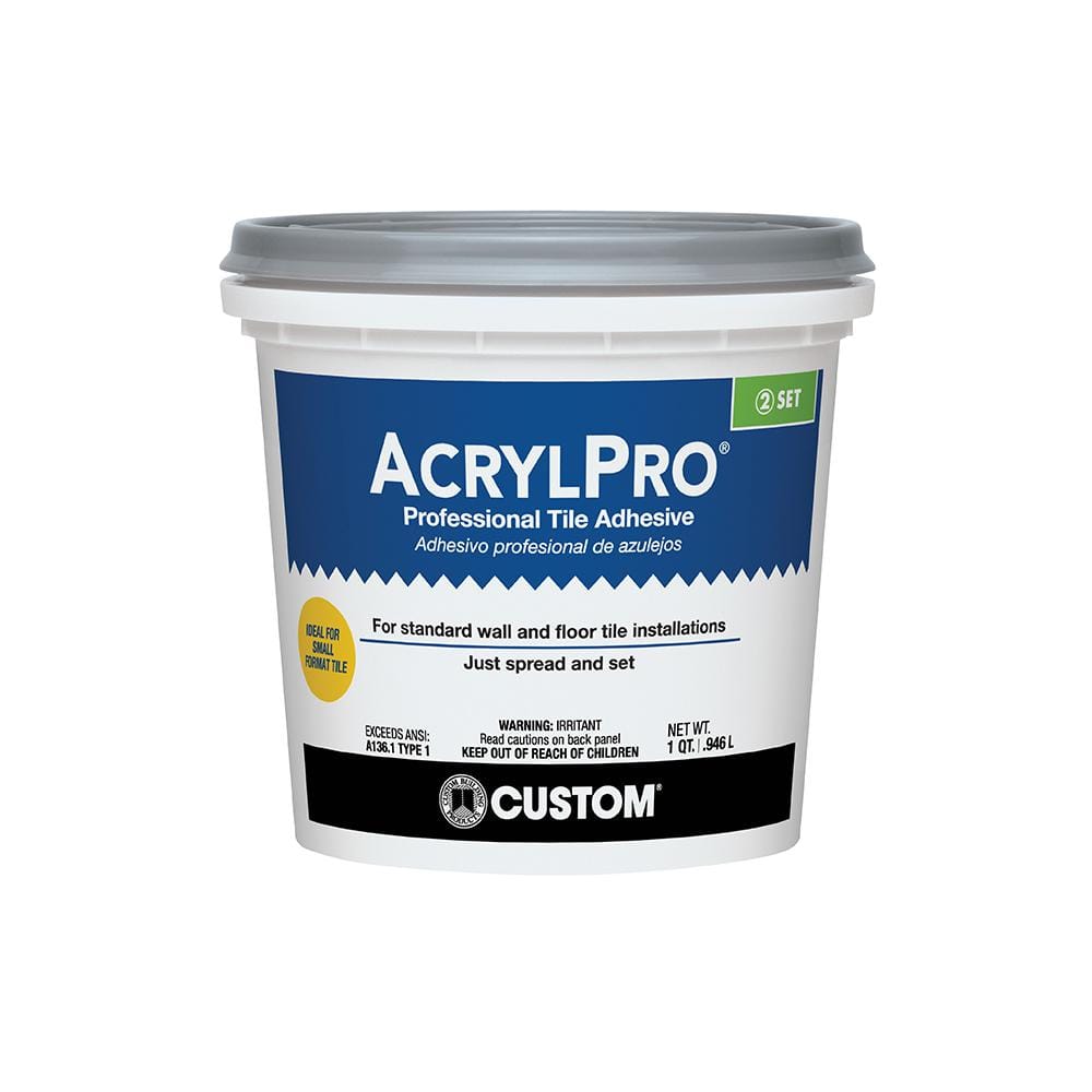AcrylPro 1 qt. Professional Tile Adhesive for Smaller Format Tile - Hercitys