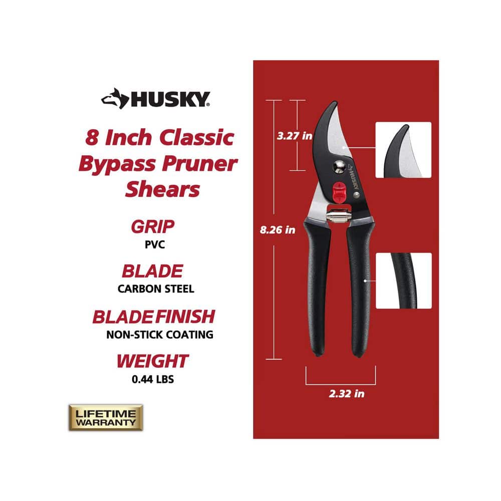 8 in. Classic Bypass Pruner Shears - Hercitys