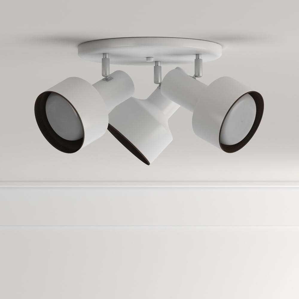 Remick 3-Light Off White Multi-Directional Flush Mount - Hercitys