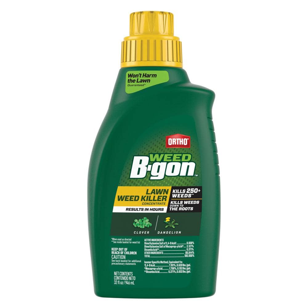 Weed B gon 32 fl. oz. Lawn Weed Killer Concentrate Kills Clover and Dandelion Down to the Roots - Hercitys