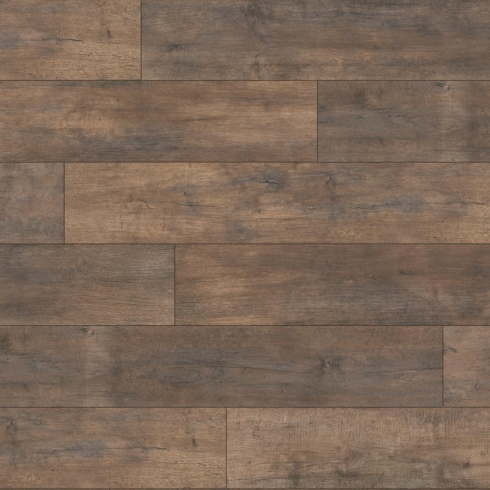 Ancient Oak 12 mm T x 8 in. W Waterproof Laminate Wood Flooring (15.9 sqft/case) - Hercitys