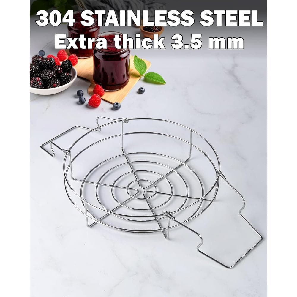 Professional 20 Qt. Stainless Steel Water Bath Canner with Lid and Jar Rack, Multiuse pot - Hercitys