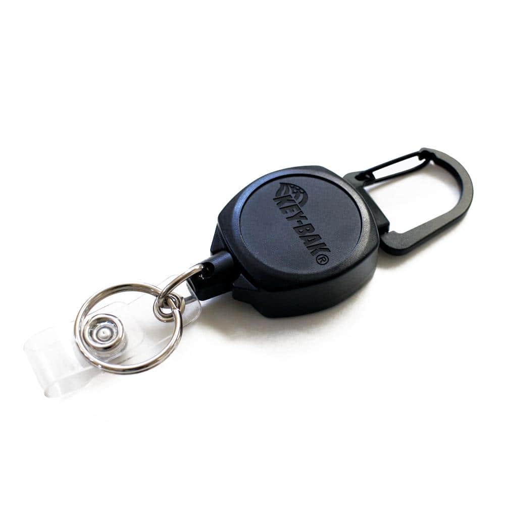 Sidekick Retractable I.D. Badge and Keychain with 24 in. Retractable Cord, Zinc Alloy Metal Carabiner - Hercitys