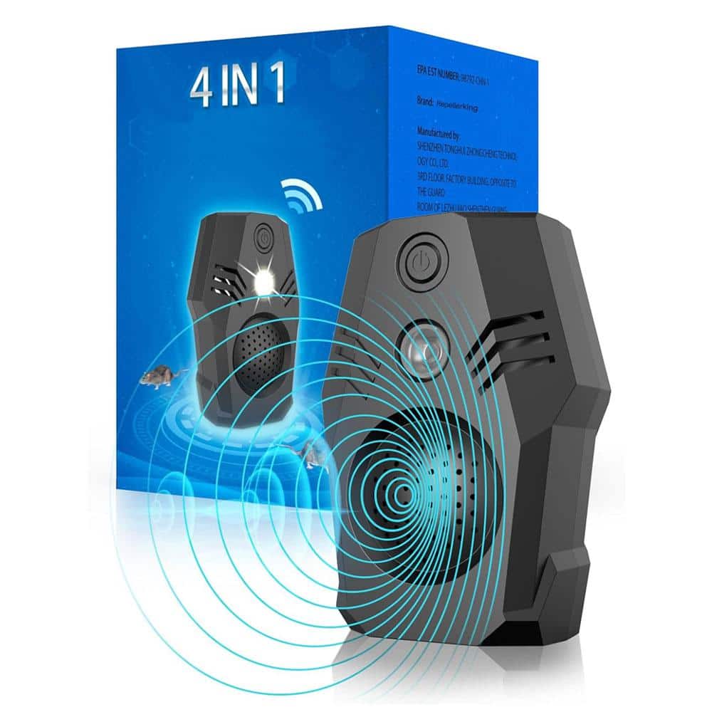 6-9-Watt Ultrasonic Squirrel Mouse Repellent Plug-in, Electronic Rat Repeller for Rodents, Mice, Rats, Squirrels - Hercitys