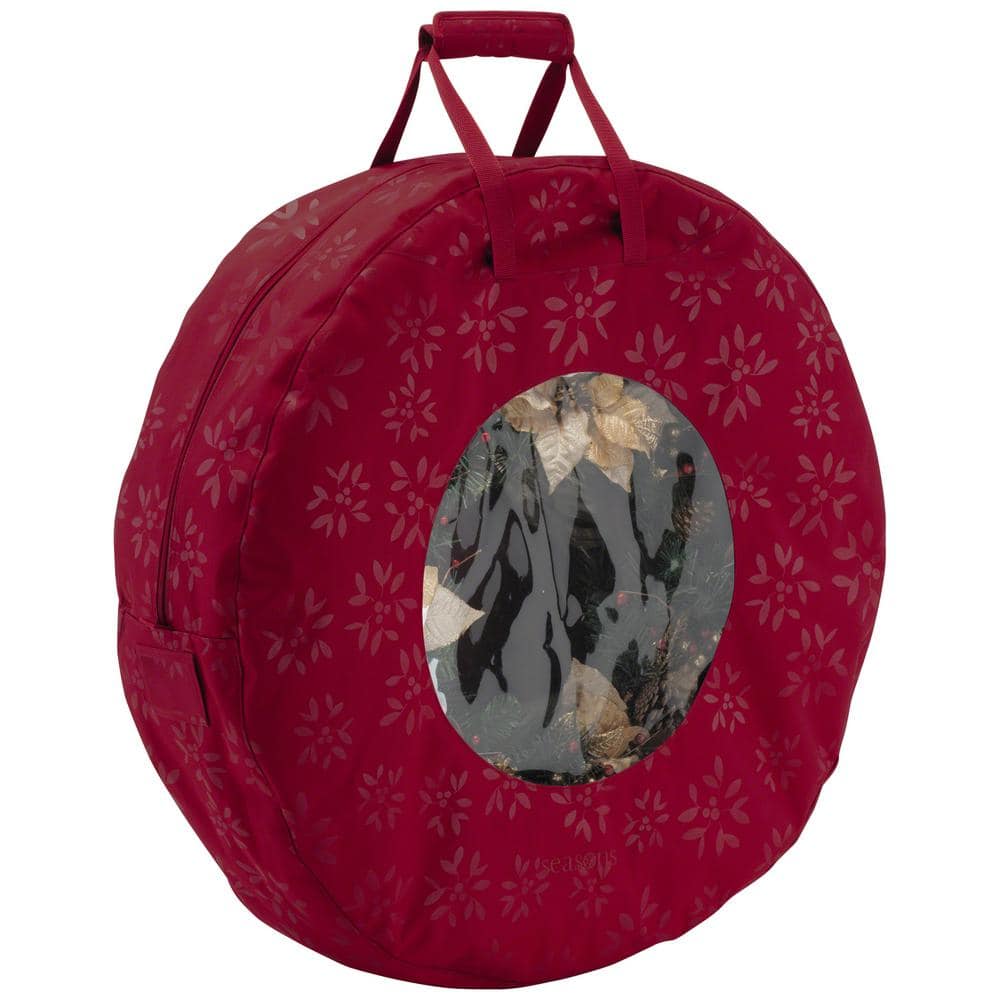 Cranberry Seasons Wreath Storage Bag in Large - Hercitys