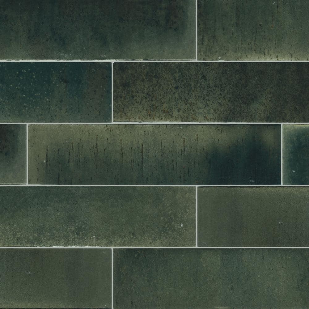 LuxeCraft Emerald 2 in. x 9 in. Glazed Porcelain Wall Tile (0.158 sq. ft/each) - Hercitys