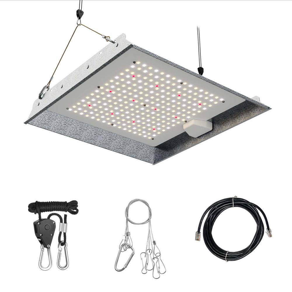 Blume 100-Watt Full Spectrum LED Grow Light with Daisy Chain for Indoor Plants, with Bright White Color Temperature - Hercitys