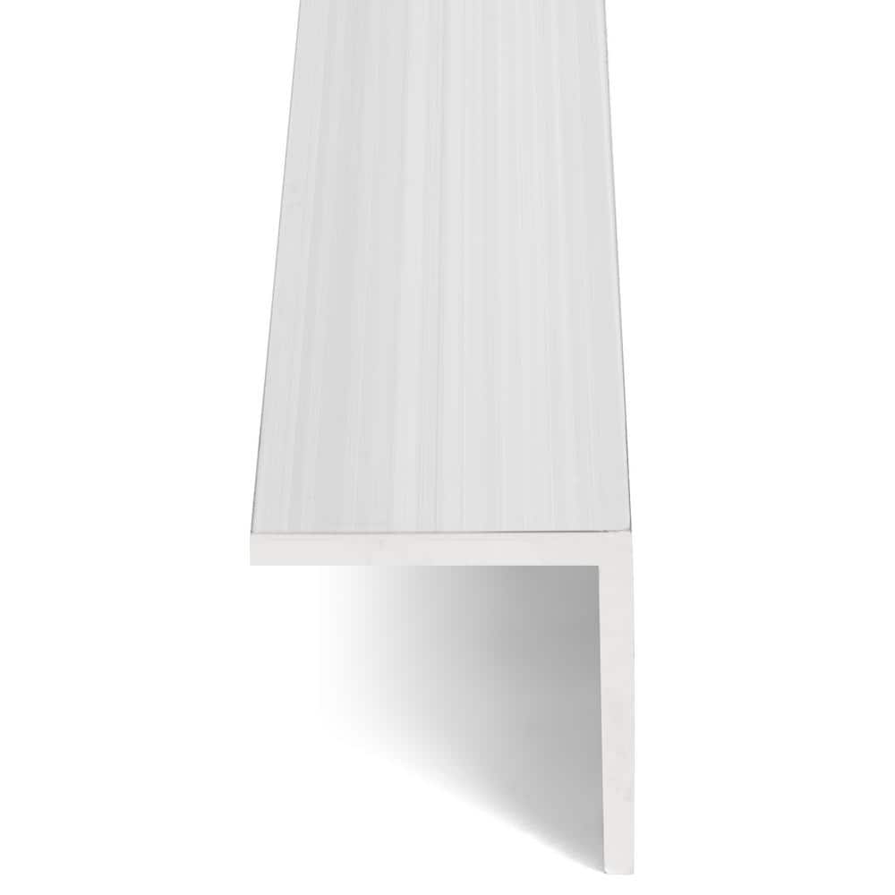 Silver 3/4 in. x 72 in. Carpet Edge Trim Nosing Transition Strip - Hercitys