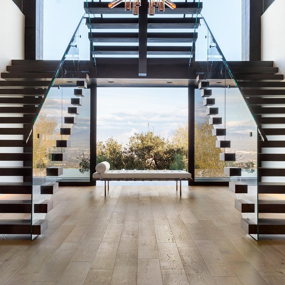 Sunset Cliffs French Oak 1/2 in. T x 7.5 in. W Tongue & Groove Wirebrushed Engineered Hardwood Flooring (23.3 sqft/case) - Hercitys