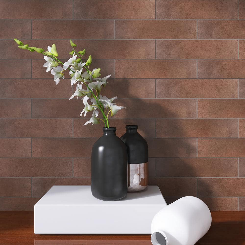 Le Leghe Bronzo Subway 3 in. x 12 in. Matte Porcelain Floor and Wall Tile (8.83 sq. ft./Case) - Hercitys