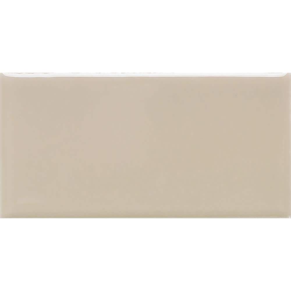 Modern Dimensions 4-1/4 in. x 8-1/2 in. Ceramic Urban Putty Subway Tile (10.63 sq. ft. / case) - Hercitys