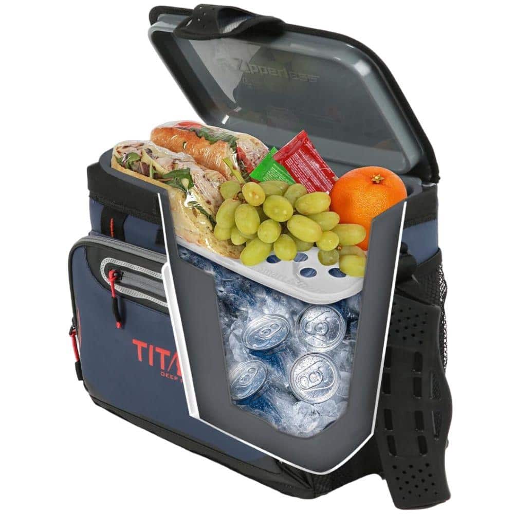 8 Qt. Food & Beverage Deep Freeze Cooler with Zipperless Hardbody Liner for 16 Can in Process Blue - Hercitys