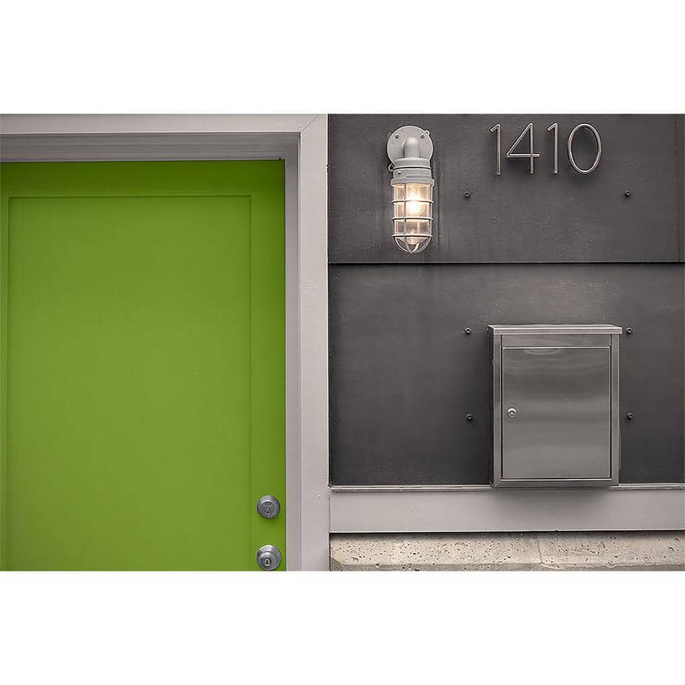 Regent Silver, Small, Steel, Locking, Wall Mount Mailbox - Hercitys