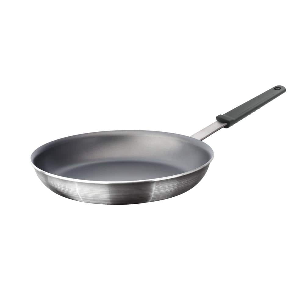 Professional Fusion 12 in. Aluminum Frying Pan in Satin Silver - Hercitys
