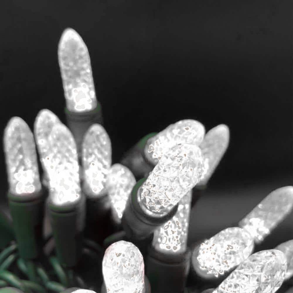 Pure White M8 LED Lights with 4 in. Spacing (Set of 50) - Hercitys