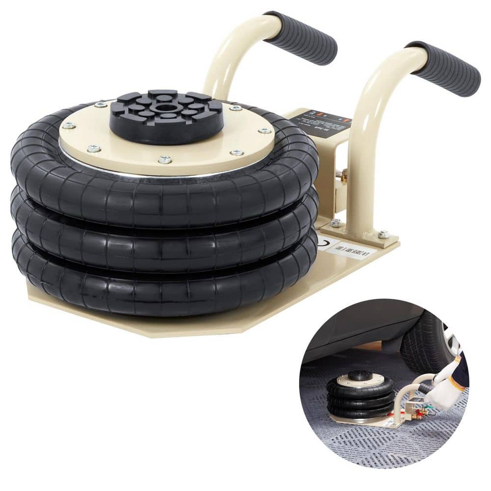 Triple Bag Air Jack 3 Ton/6600 lbs. Pneumatic Jack for Car SUV Lifting 11.8 in. x 9.4 in. x 17.7 in 34.4 lbs. Net Weight - Hercitys