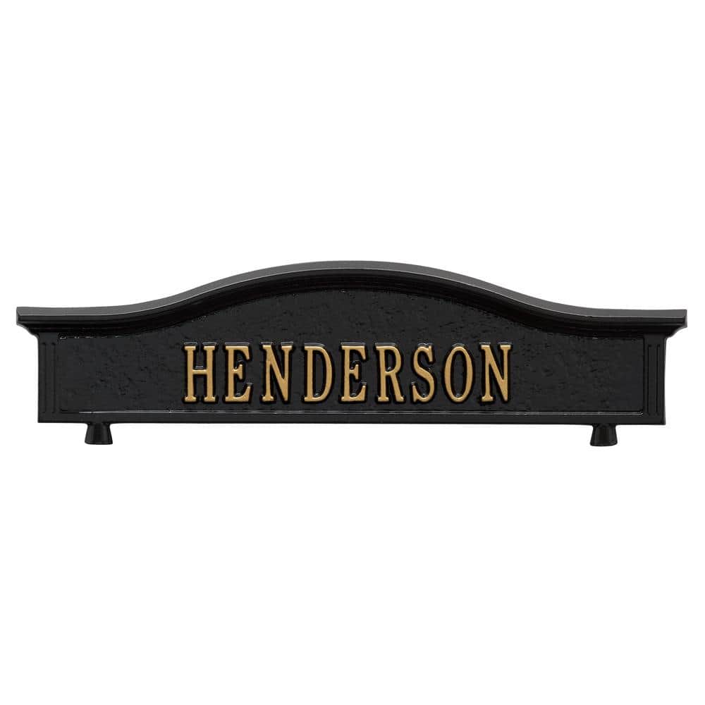 Mailbox Topper in Black/Gold - Hercitys