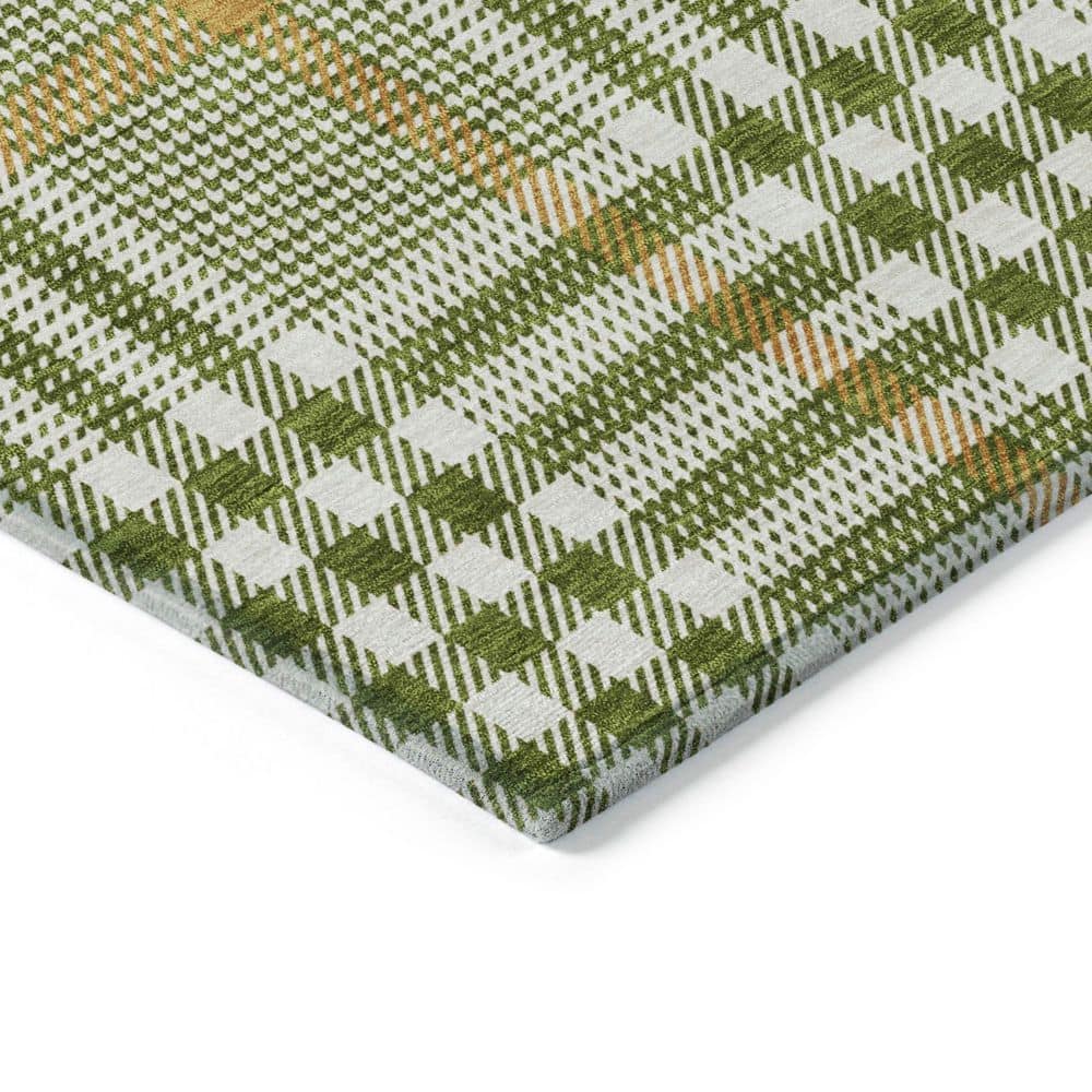 Chantille Machine Washable Indoor/Outdoor Abstract ACN1054 Olive 5 ft. x 7 ft. 6 in. Area Rug - Hercitys