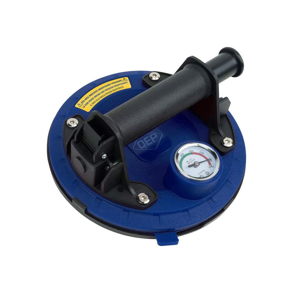 8 in. Pump Suction Cup with Safety Gauge 285 lb. Lifting Capacity - Hercitys