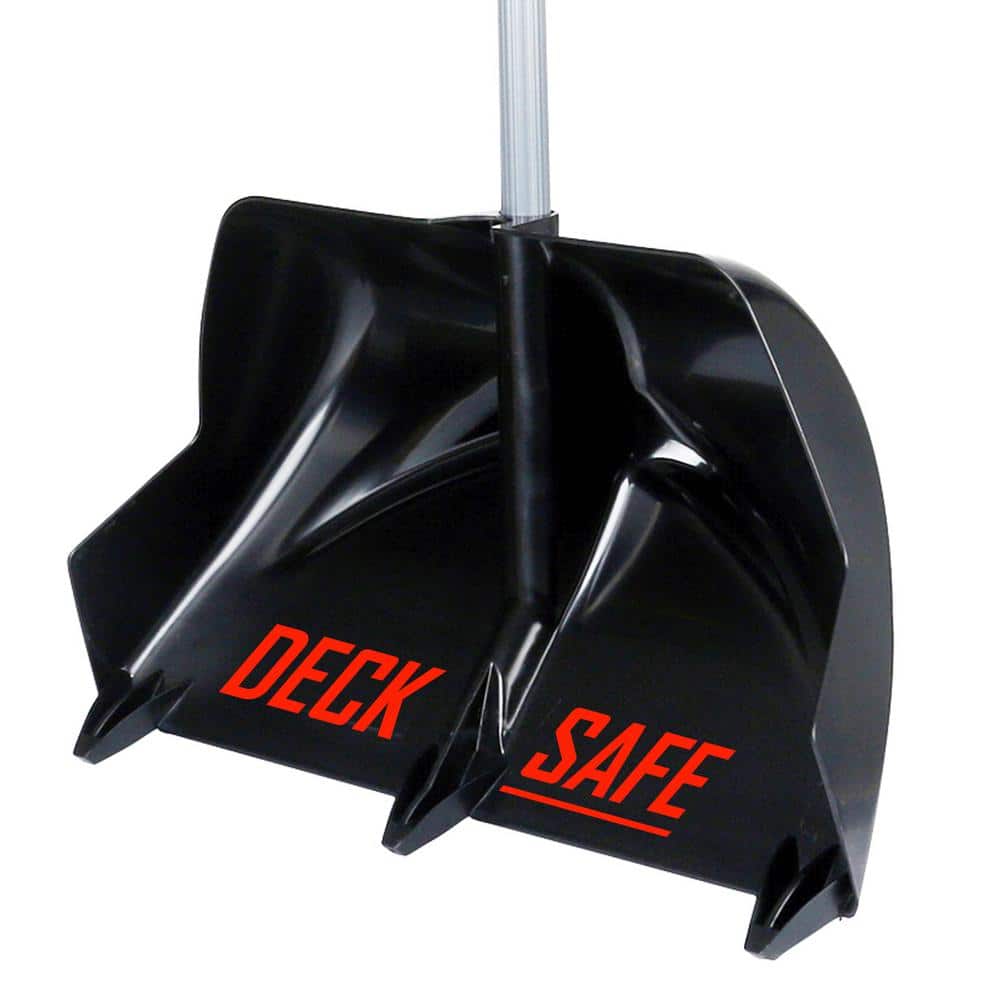 Crack Jumper 24 in. Combo Pusher, Adjust 42 in Vinyl-Coated Metal Handle, ABS-Plastic Blade, Ergonomic Grip Snow Shovel - Hercitys